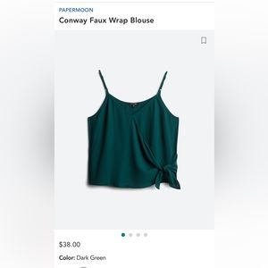 PAPERMOON Conway Faux Wrap Blouse